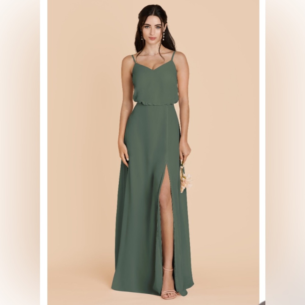 Birdy Grey Gwennie Dress with Slit - Eucalyptus Green